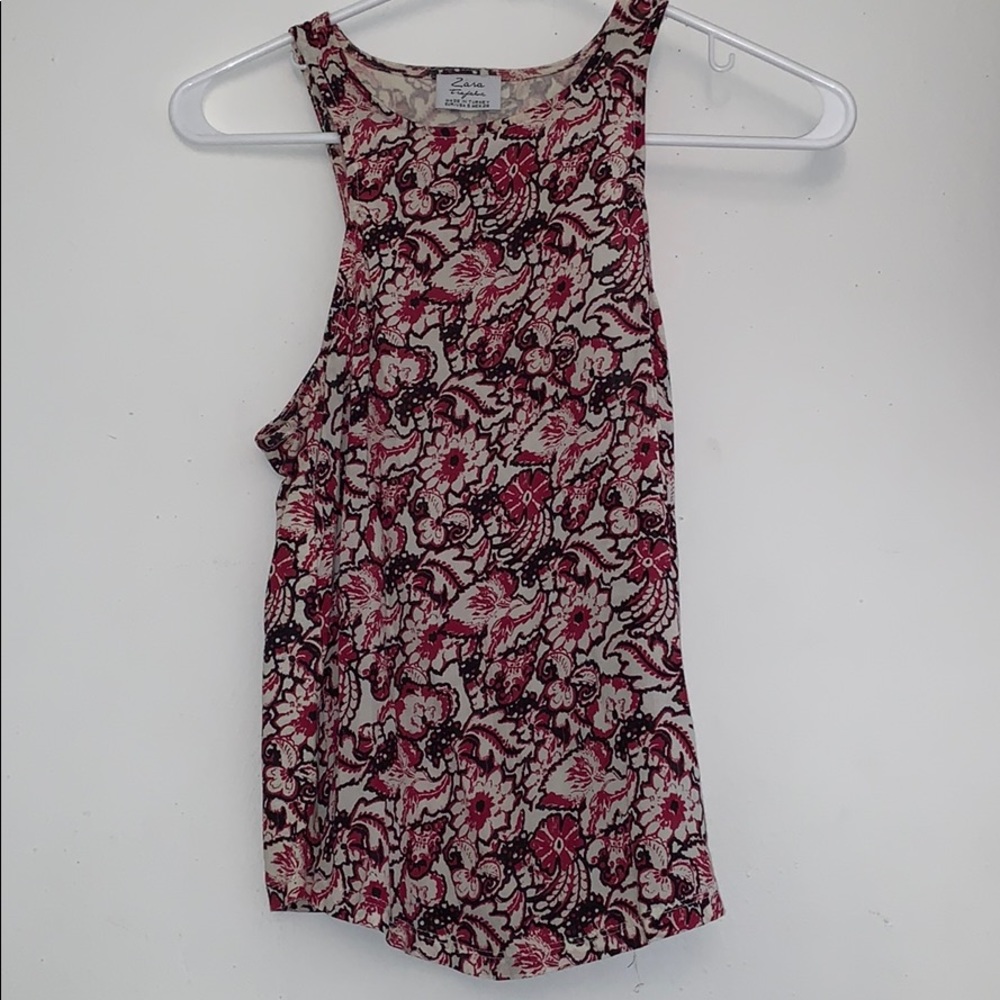 Zara Printed Sleeveless Top
